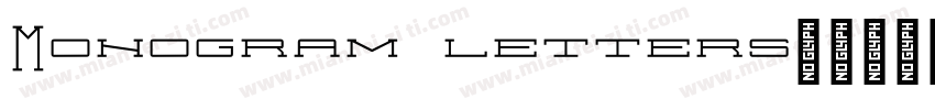 Monogram letters字体转换